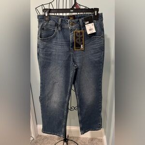 New Lee Blue Jeans Denim Capris Women’s Size 4 in “Wild Charge”